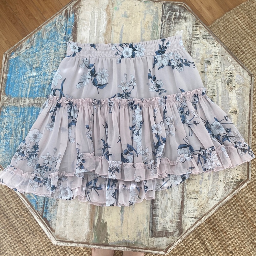 Misa Los Angeles Signature Silhouette Chiffon Skirt